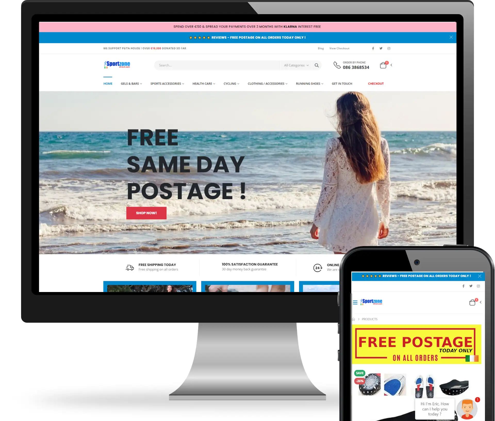 SportsZoneDirect E-commerce project screenshot